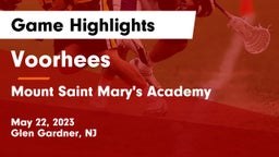 Voorhees  vs Mount Saint Mary's Academy Game Highlights - May 22, 2023