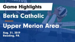 Berks Catholic  vs Upper Merion Area  Game Highlights - Aug. 31, 2019