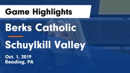 Berks Catholic  vs Schuylkill Valley  Game Highlights - Oct. 1, 2019
