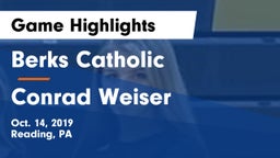 Berks Catholic  vs Conrad Weiser  Game Highlights - Oct. 14, 2019