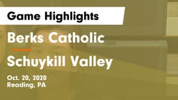Berks Catholic  vs Schuykill Valley  Game Highlights - Oct. 20, 2020