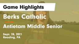 Berks Catholic  vs Antietam Middle Senior  Game Highlights - Sept. 28, 2021