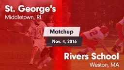 Matchup: St. George's High vs. Rivers School 2016