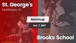 Matchup: St. George's High vs. Brooks School 2017