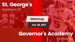 Matchup: St. George's High vs. Governor's Academy  2017