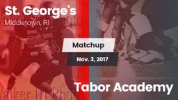 Matchup: St. George's High vs. Tabor Academy 2017