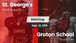 Matchup: St. George's High vs. Groton School  2018