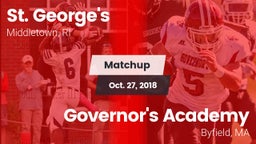 Matchup: St. George's High vs. Governor's Academy  2018