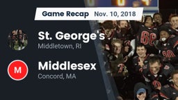 Recap: St. George's  vs. Middlesex  2018
