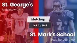 Matchup: St. George's High vs. St. Mark's School 2019