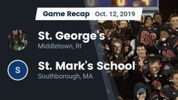 Recap: St. George's  vs. St. Mark's School 2019