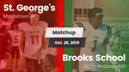 Matchup: St. George's High vs. Brooks School 2019