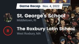 Recap: St. George's School vs. The Roxbury Latin School 2022