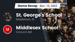 Recap: St. George's School vs. Middlesex School 2022