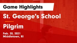St. George's School vs Pilgrim  Game Highlights - Feb. 20, 2021