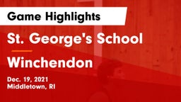 St. George's School vs Winchendon  Game Highlights - Dec. 19, 2021