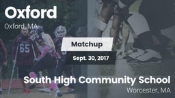 Matchup: Oxford  vs. South High Community School 2017
