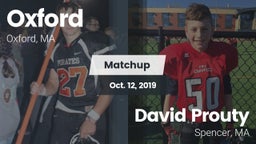 Matchup: Oxford  vs. David Prouty  2019