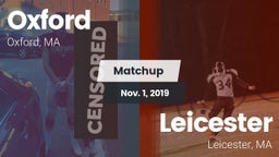 Matchup: Oxford  vs. Leicester  2019