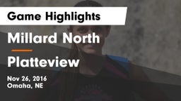 Millard North   vs Platteview  Game Highlights - Nov 26, 2016