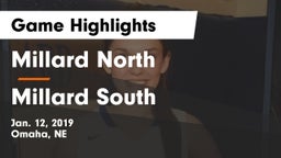 Millard North   vs Millard South  Game Highlights - Jan. 12, 2019