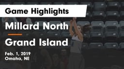 Millard North   vs Grand Island  Game Highlights - Feb. 1, 2019