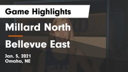 Millard North   vs Bellevue East  Game Highlights - Jan. 5, 2021