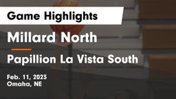 Millard North   vs Papillion La Vista South  Game Highlights - Feb. 11, 2023
