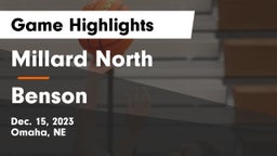 Millard North   vs Benson  Game Highlights - Dec. 15, 2023