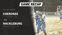 Recap: Cherokee  vs. Hackleburg  2016