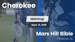 Matchup: Cherokee  vs. Mars Hill Bible  2018