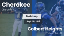 Matchup: Cherokee  vs. Colbert Heights  2018