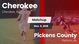 Matchup: Cherokee  vs. Pickens County  2018