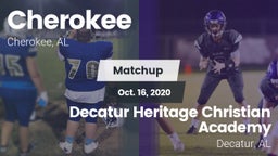 Matchup: Cherokee  vs. Decatur Heritage Christian Academy  2020
