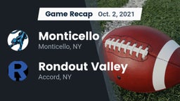 Recap: Monticello  vs. Rondout Valley  2021