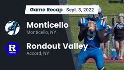 Recap: Monticello  vs. Rondout Valley  2022