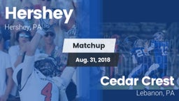 Matchup: Hershey  vs. Cedar Crest  2018