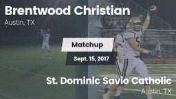 Matchup: Brentwood Christian  vs. St. Dominic Savio Catholic  2017