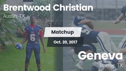 Matchup: Brentwood Christian  vs. Geneva  2017