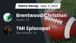 Recap: Brentwood Christian  vs. TMI Episcopal  2022