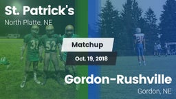 Matchup: St. Patrick's vs. Gordon-Rushville  2018