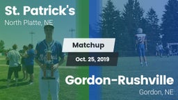 Matchup: St. Patrick's vs. Gordon-Rushville  2019