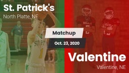 Matchup: St. Patrick's vs. Valentine  2020