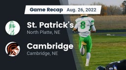 Recap: St. Patrick's  vs. Cambridge  2022