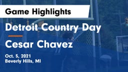 Detroit Country Day  vs Cesar Chavez Game Highlights - Oct. 5, 2021