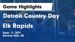 Detroit Country Day  vs Elk Rapids Game Highlights - Sept. 11, 2021