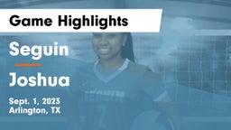 Seguin  vs Joshua  Game Highlights - Sept. 1, 2023