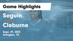 Seguin  vs Cleburne  Game Highlights - Sept. 29, 2023
