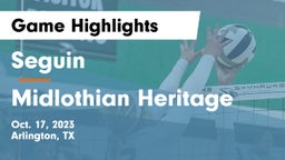 Seguin  vs Midlothian Heritage  Game Highlights - Oct. 17, 2023