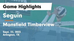 Seguin  vs Mansfield Timberview  Game Highlights - Sept. 22, 2023